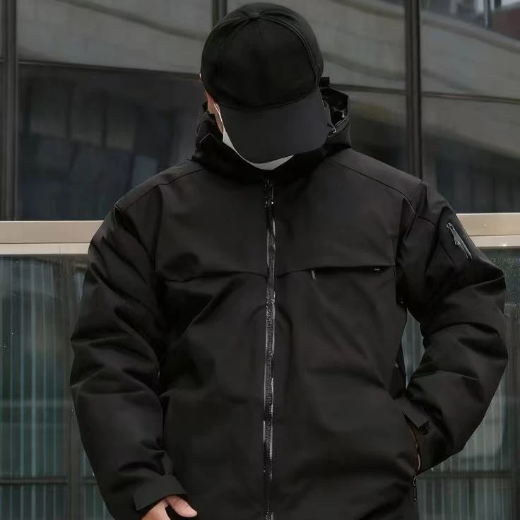 25年冬季极寒系列90白鹅绒户外滑雪防护连帽防风防雪羽绒服威