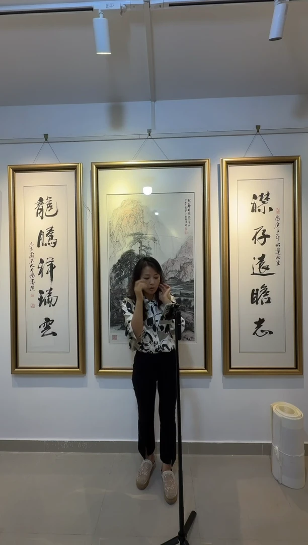 国画炳山艺术--大土三阳老师作品    对联 龙腾