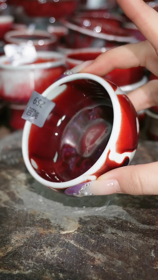 摆件陶精品窑变钧瓷茶器