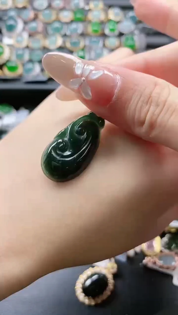 【闪购商品】翡翠戒指银S925镶嵌51511