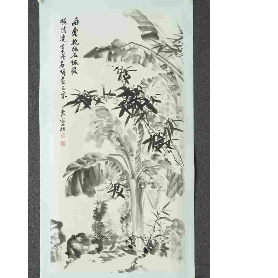 现货， 唐老师，138*68，花鸟，芭蕉竹子