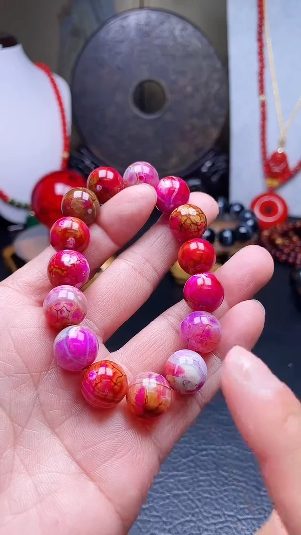 未镶嵌手串玛瑙/玉髓天然珠宝雪山重楼【多样性拍一发一】