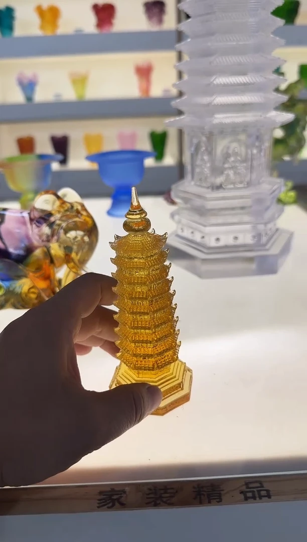 手工艺品琉璃文昌塔