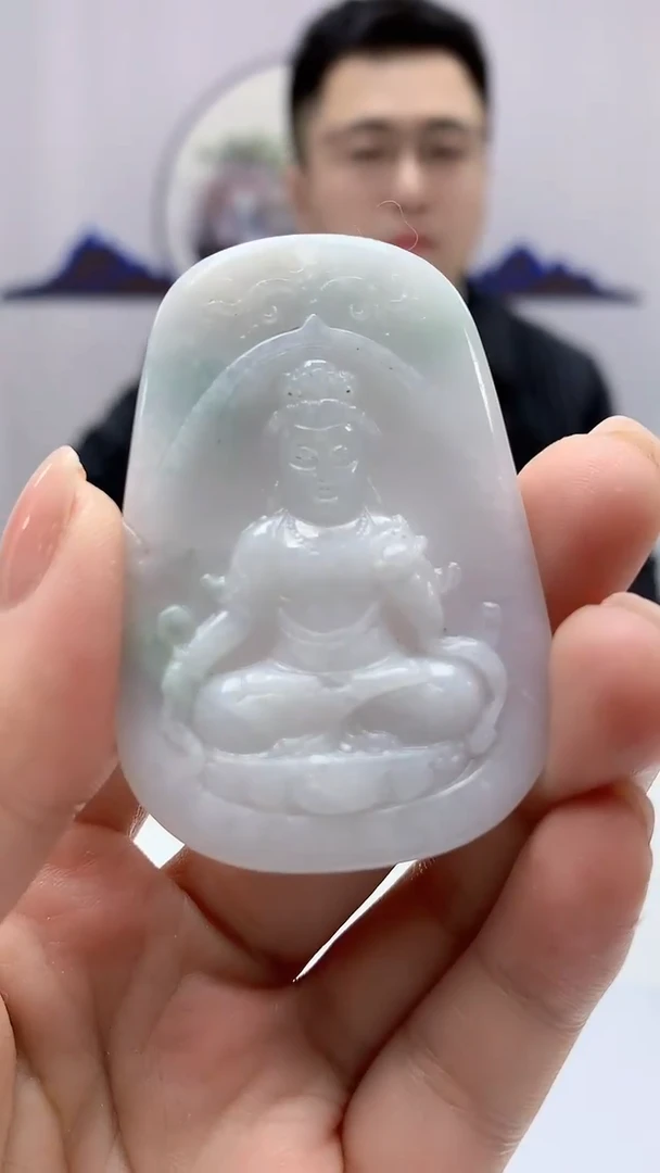 【闪购商品】翡翠颈饰未镶嵌5153ms-jj119观音