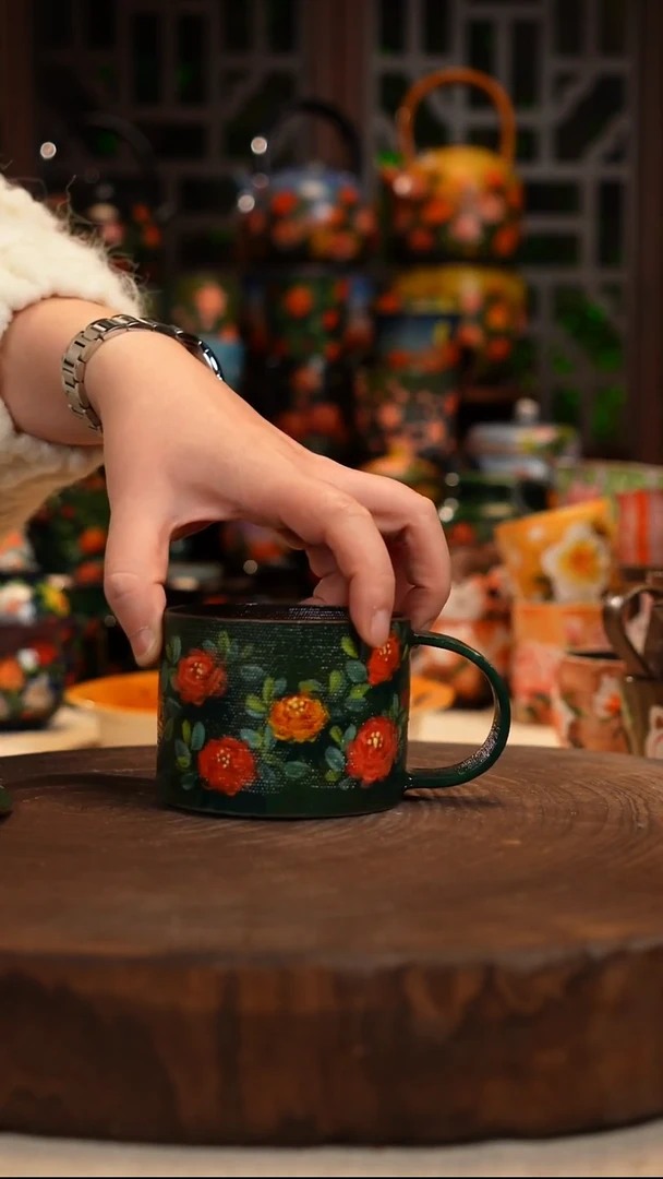 油画 手绘 釉下彩