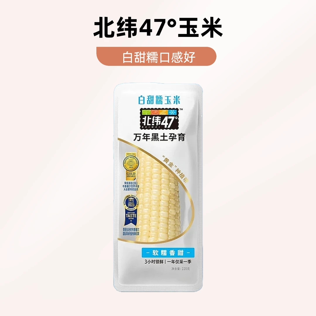 北纬47° 白甜 糯玉米220g/根 6023