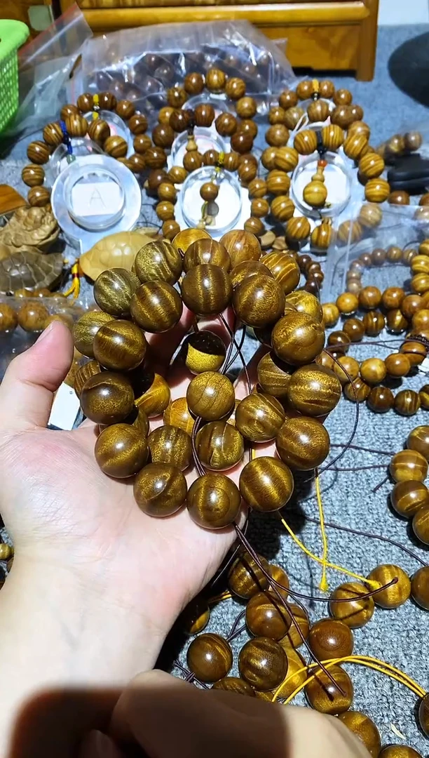 手串/手链楠木（金丝楠）憨*哥小叶桢楠水波纹2.0手串