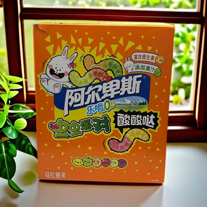 【25.5.21到期】阿尔卑斯 酸酸哒虫虫派对糖果500g（10袋）*1盒