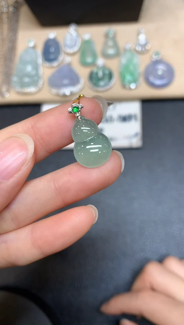 【闪购商品】翡翠颈饰18K金镶嵌【无服务费多样性发其一