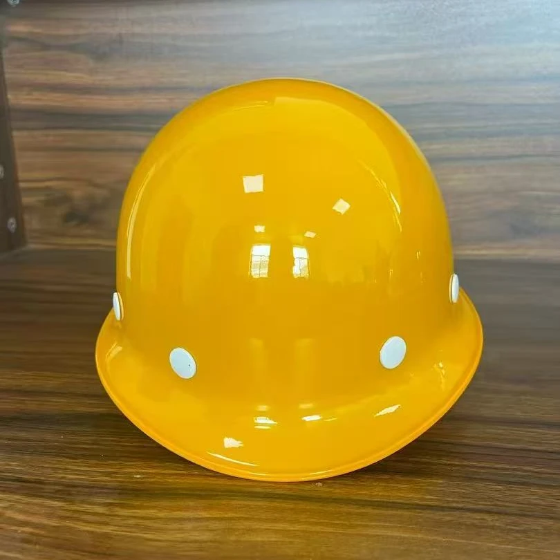 加厚玻璃钢头盔透气工地帽 电力工程安全帽 劳保施工安全头帽