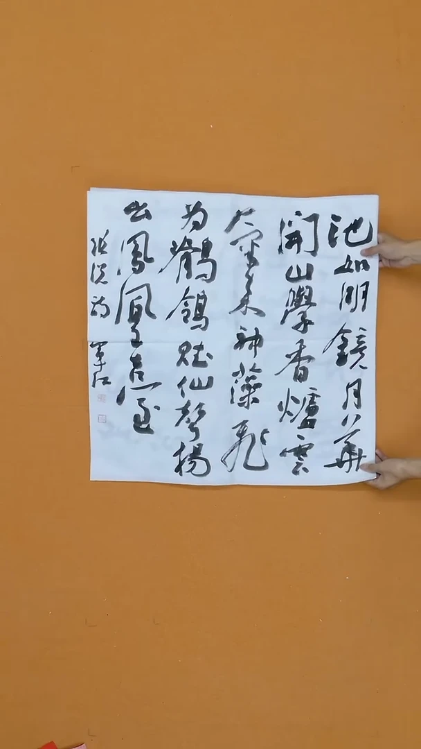 书法颉军红68*68甘肃 天水