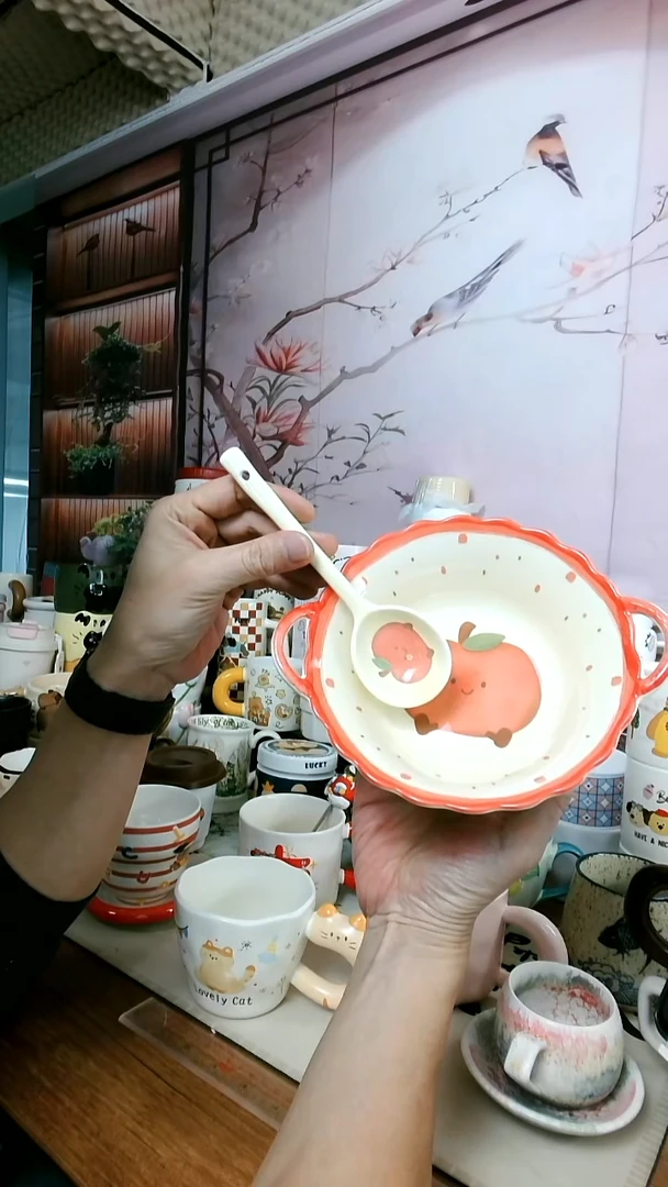 陶【闪购福利】苹果双耳碗