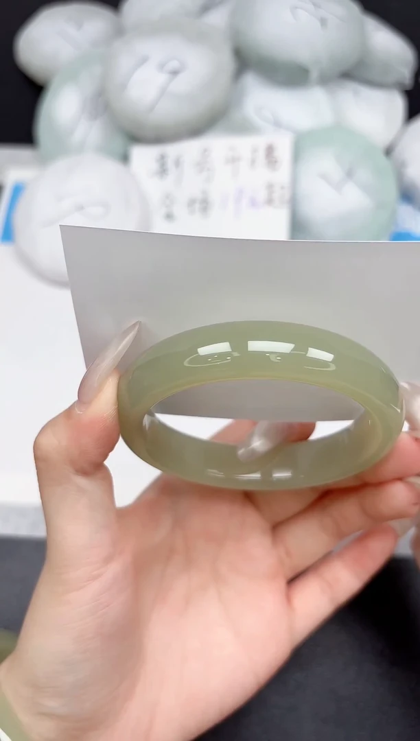 未镶嵌手镯石英质玉292-58-59