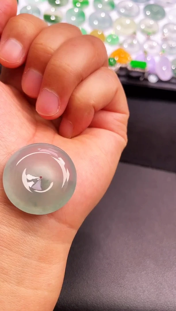 颈饰未镶嵌翡翠【48】平安扣 尺寸 27.6   6.7mm