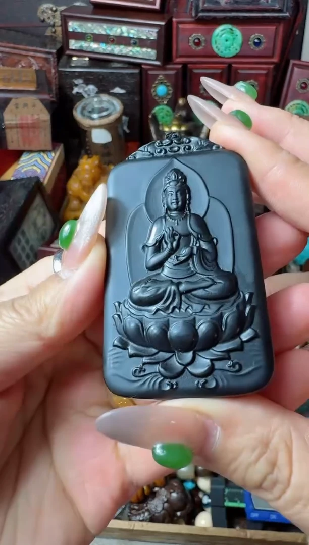 【闪购商品】和田玉（墨玉）挂件未镶嵌主播推荐：一物一拍，讲解为准！