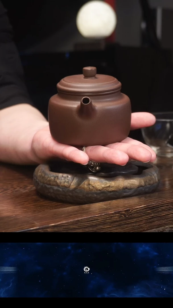 【闪购商品】紫砂茶壶老紫泥-德钟CRY