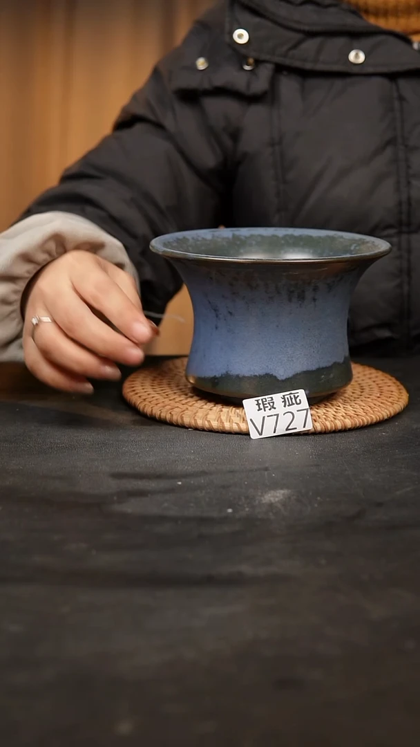 【闪购商品】瓷片727泥泥手工花盆口18