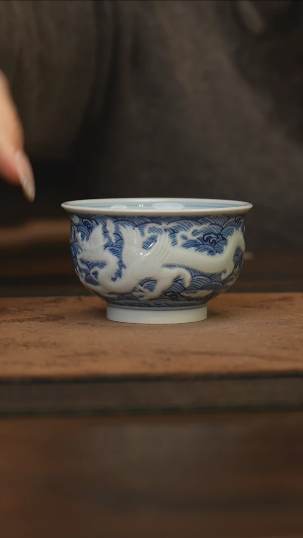 杯柴窑青花破价福利