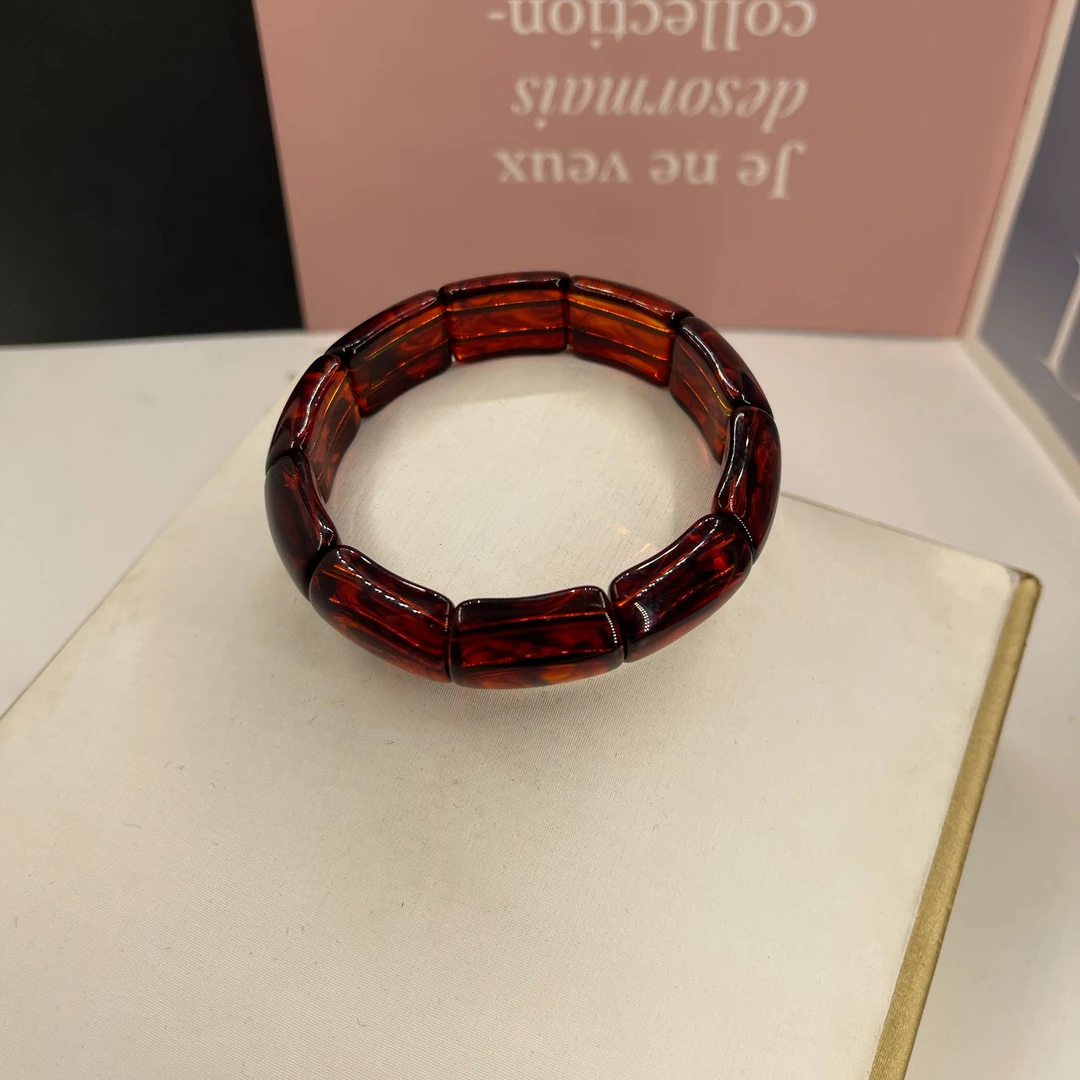 非金属树脂手镯 DLZOK 仿kaherwa饰品 复古轻奢妈妈款时尚