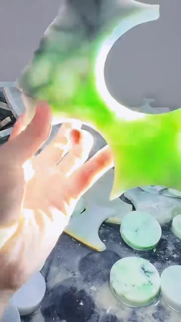裸石翡翠缅甸翡翠A货文184