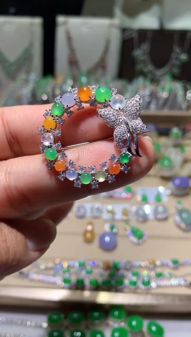 未镶嵌翡翠耳饰胸针吊坠