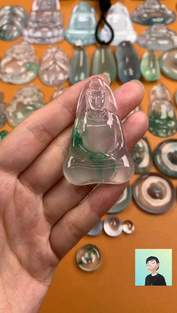 翡翠未镶嵌颈饰47.3-32-5.0