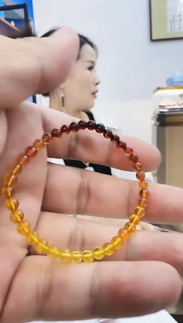 手串琥珀未镶嵌琥珀手串