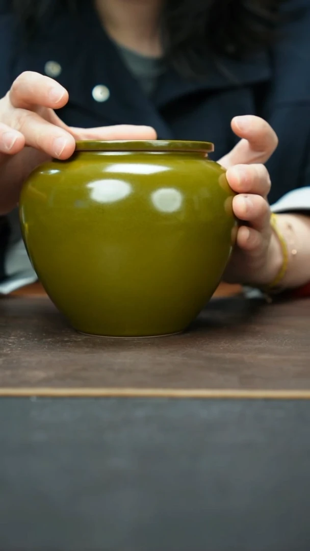 杯微瑕景德镇茶叶末茶叶罐