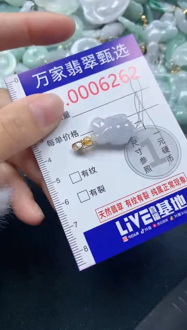 吊坠(不含链)未镶嵌翡翠6262