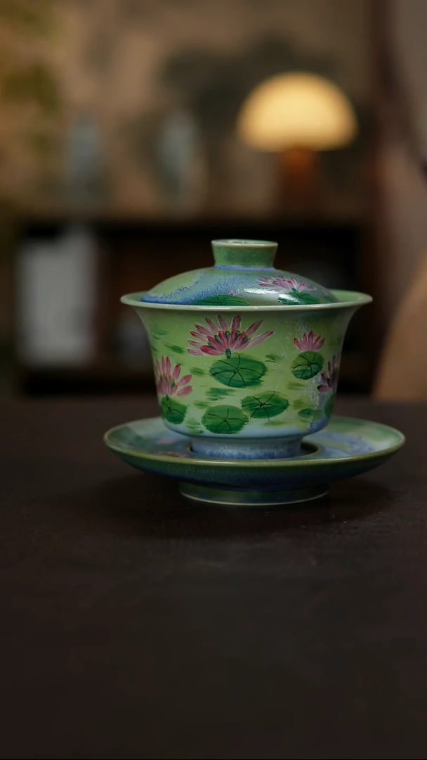 杯景德镇陶瓷杯碗柴烧多人