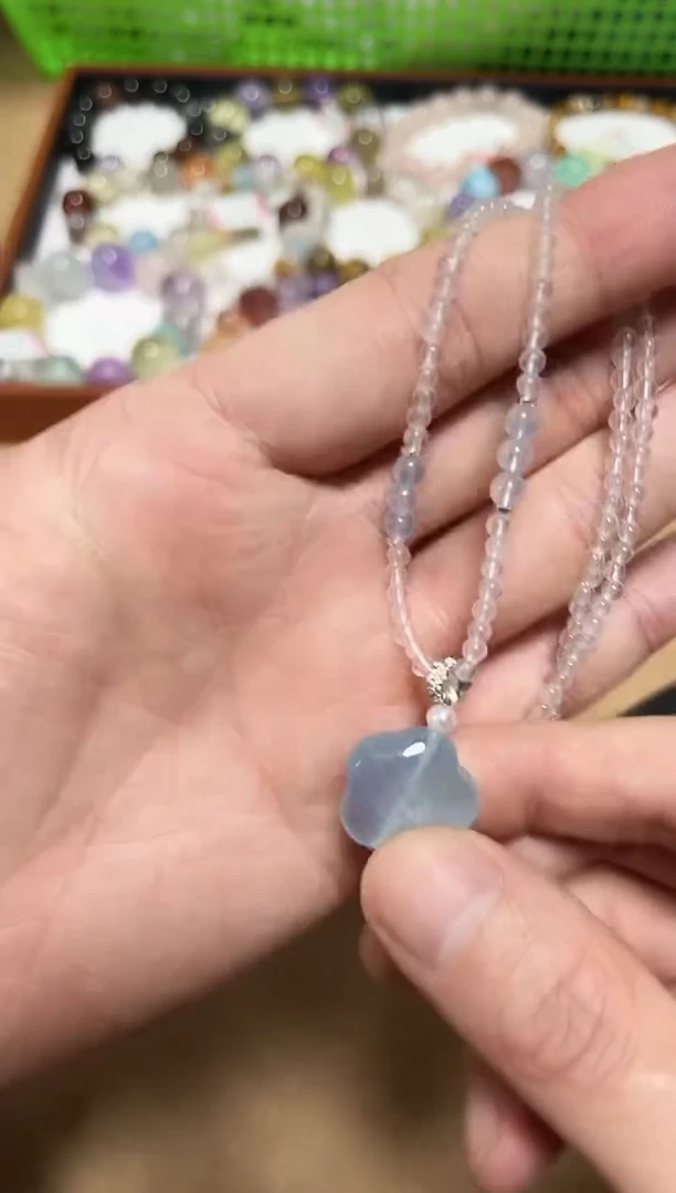 未镶嵌手链水晶21-28海蓝宝项链