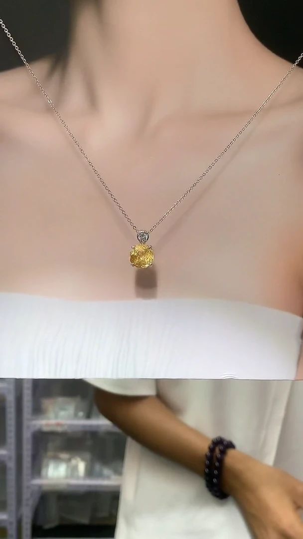颈饰银S925镶嵌水晶【宝石世家严选】