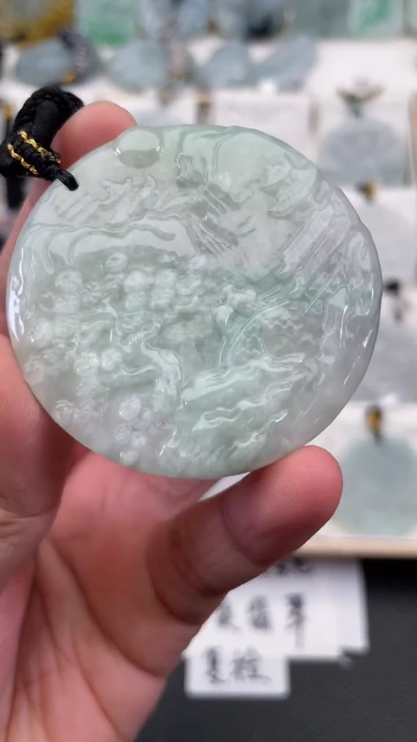 颈饰未镶嵌翡翠天然缅甸翡翠A货158