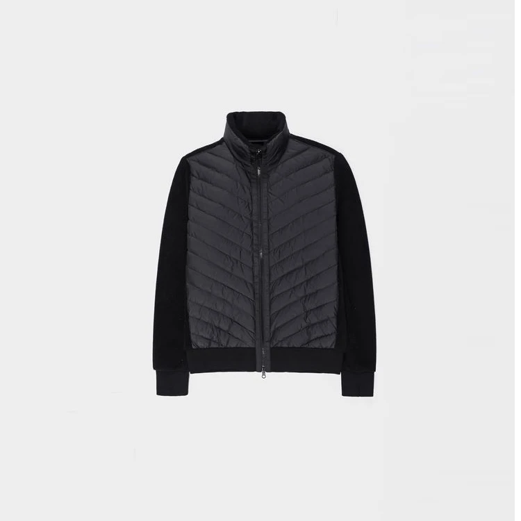 NILICO【乌托邦】秋冬加厚拼接针织白鹅羽绒女士休闲简约夹克