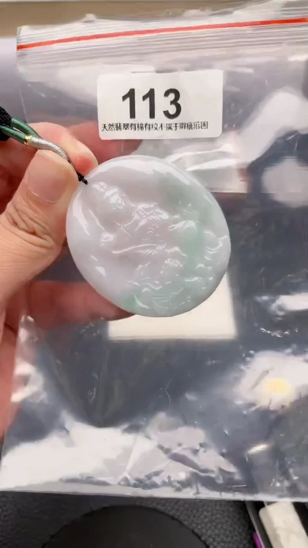 颈饰未镶嵌翡翠天然缅甸翡翠A货113