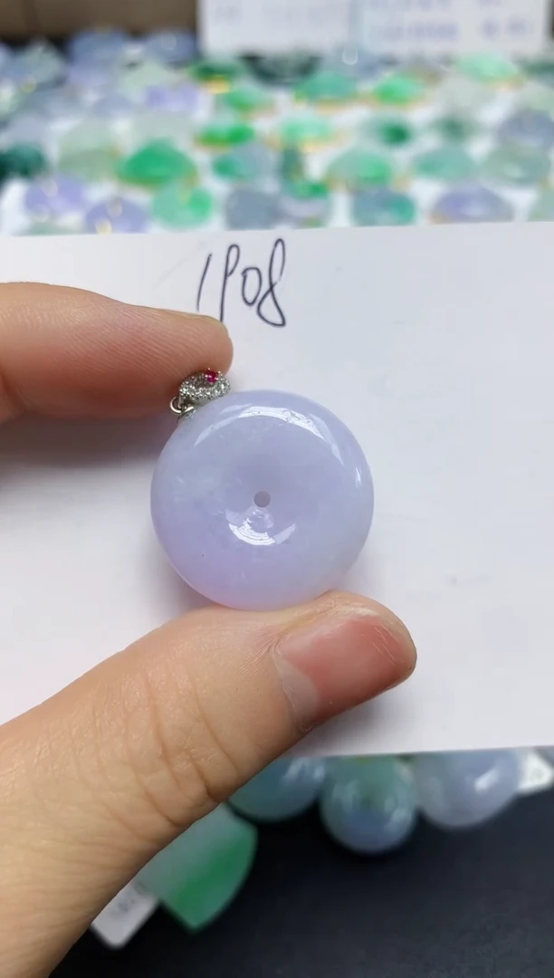 翡翠未镶嵌颈饰天然缅甸翡翠A货