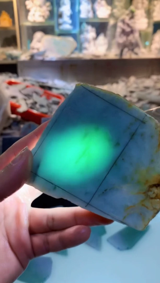 裸石翡翠0朗0翡翠珠宝364