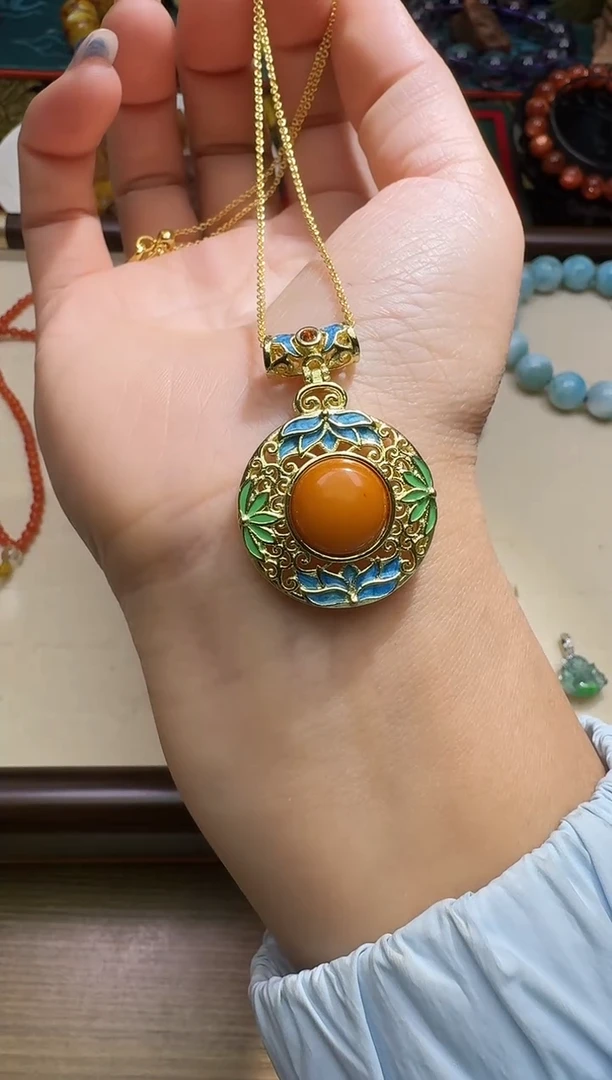 琥珀颈饰未镶嵌多样性发一件 032