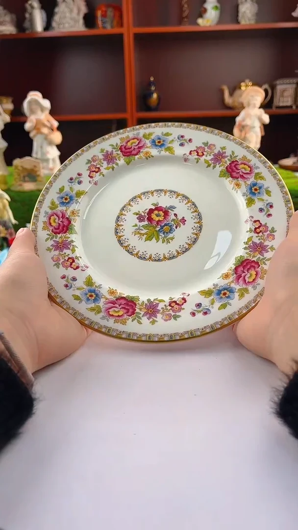 【闪购商品】紫砂茶宠中古复古欧瓷赏盘