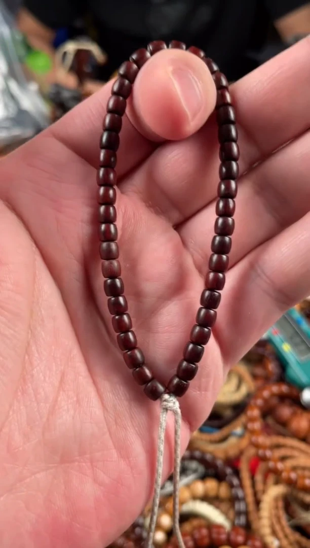 小叶紫檀手串/手链王胖子文玩工作室5.5左右直切手持