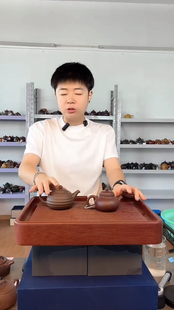 茶壶紫砂紫朱泥光素容天（2）