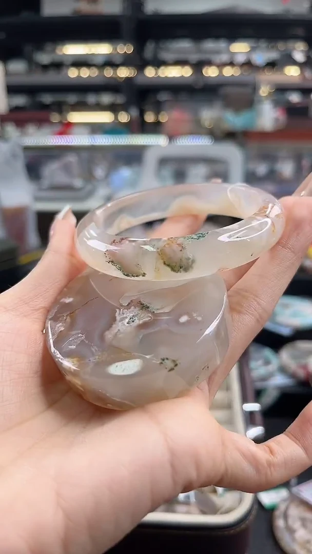 未镶嵌手镯石英质玉60圈口（赠品镯心）626454