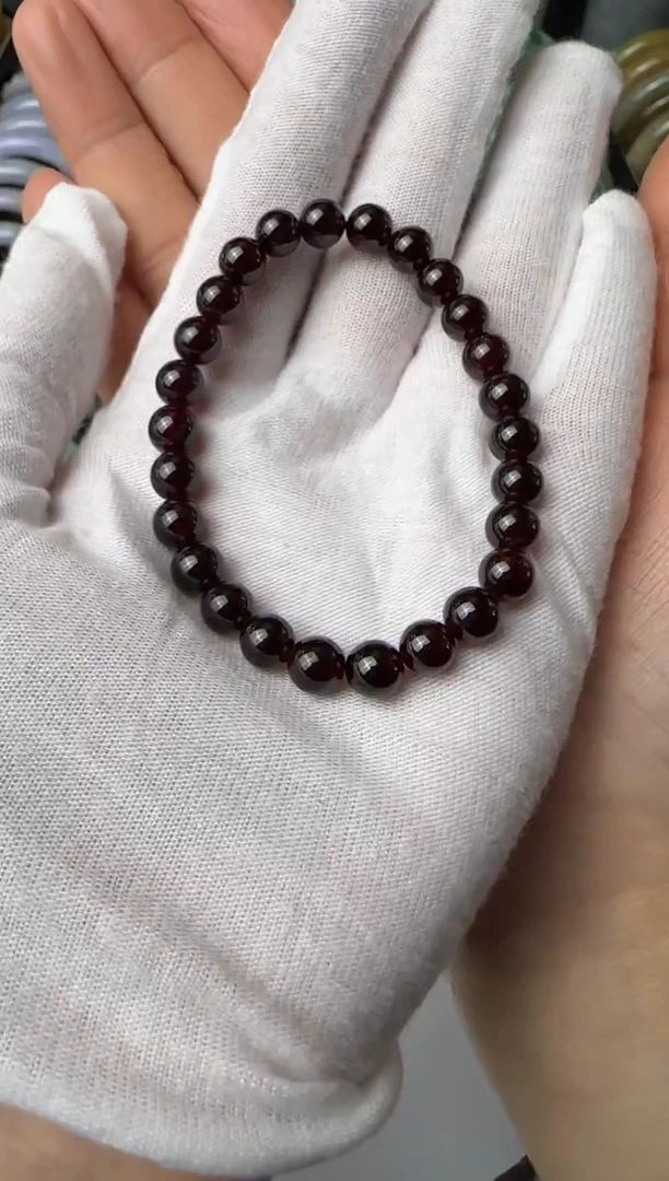 【闪购商品】水晶手链未镶嵌定制石榴石0.7