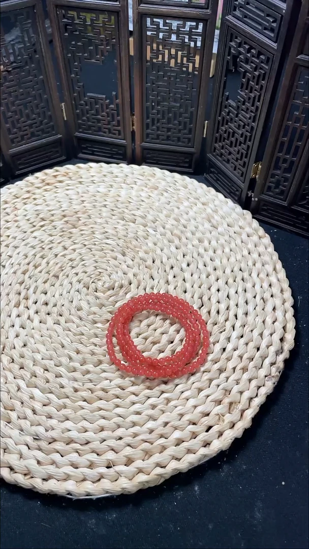 未镶嵌多圈南红玛瑙唐*多圈4+mm