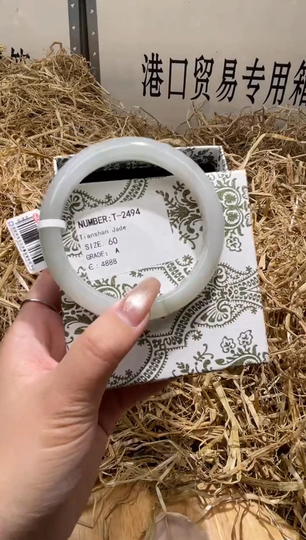 未镶嵌手镯石英质玉T2494B