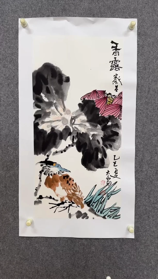 国画大雷老师手绘作品