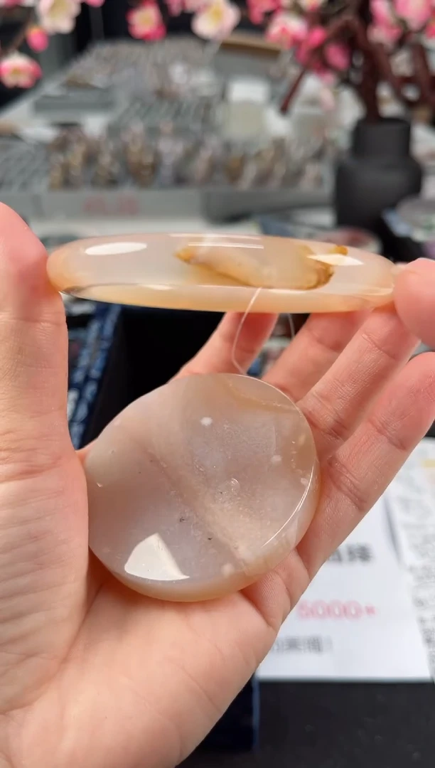 【闪购商品】石英质玉手镯未镶嵌60圈口（赠送镯心）3451036