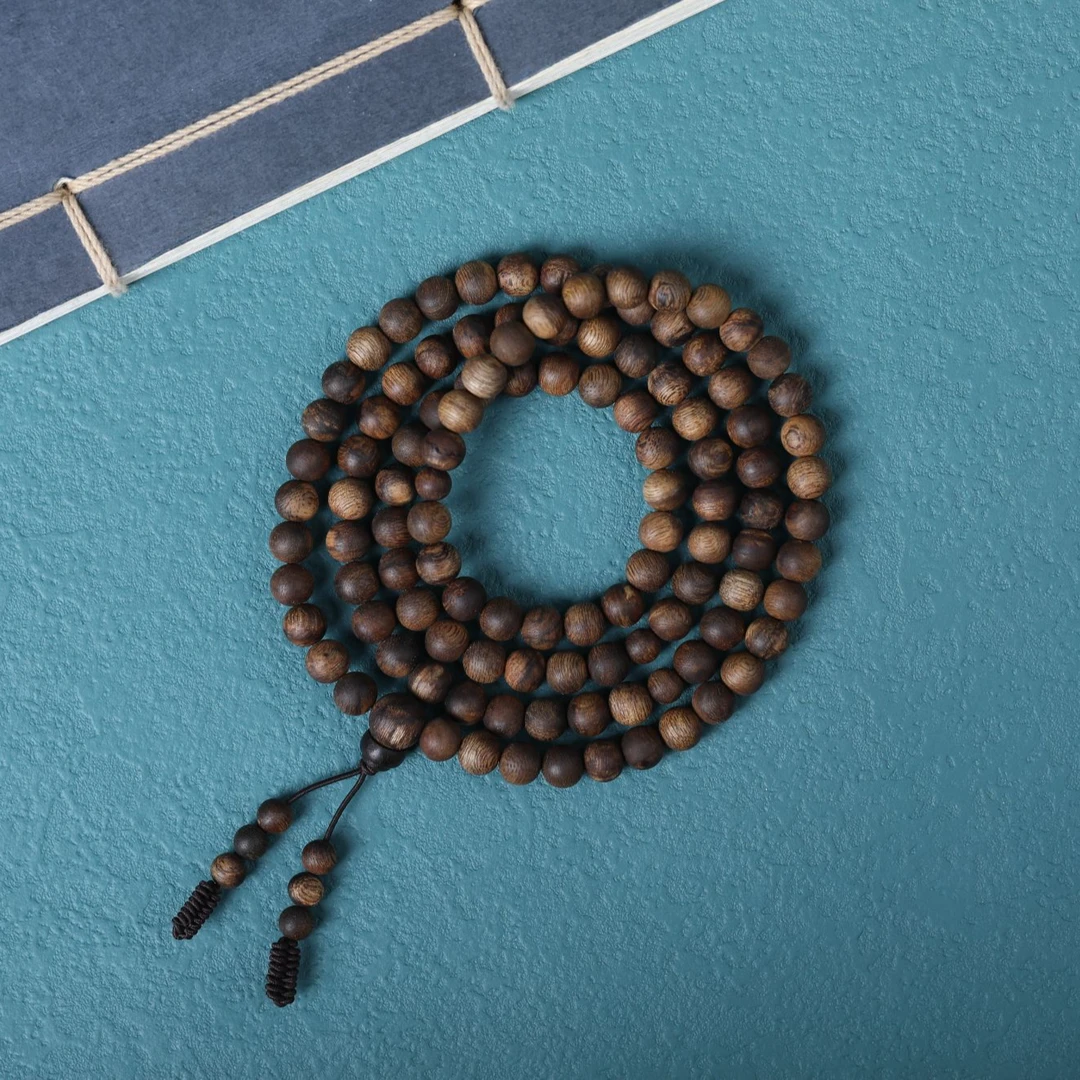 {甄斗}文莱沉香14克7mm手串多圈