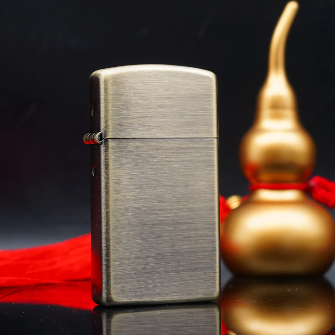 ZIPPO/之宝打火机 铜做旧拉丝光板窄机（青铜遗韵） DYJ1