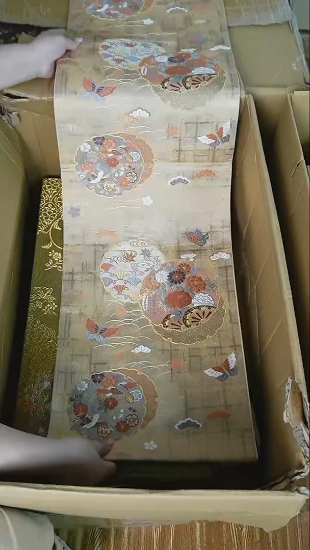 织绣41 六通蝴蝶团花